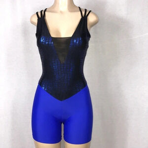 Zuliana Designer Activewear Romper Made In USA NWT